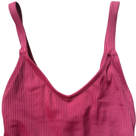 Xhilaration - Women’s Ribbed Cheeky One Piece Swimsuit- EUC - Picture 3 of 10